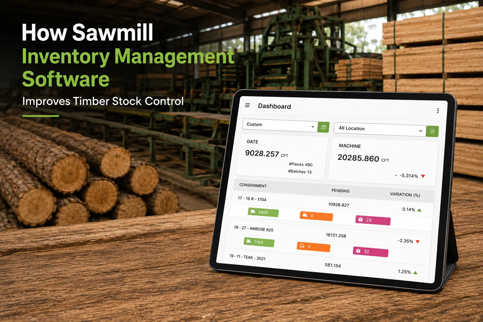 Sawmill Inventory Management Software